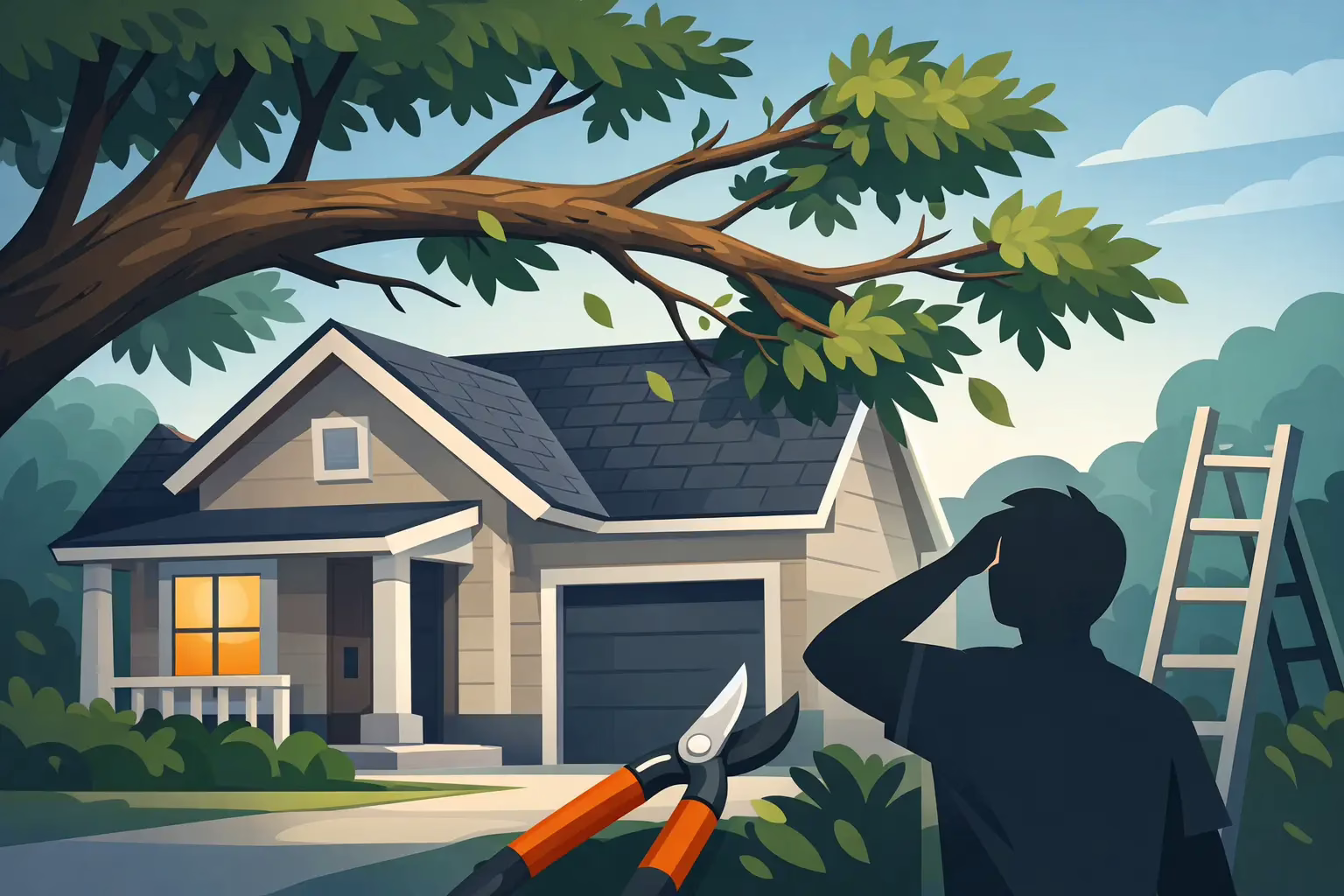 Read more about the article Tree Branches Over Your House? Act Early