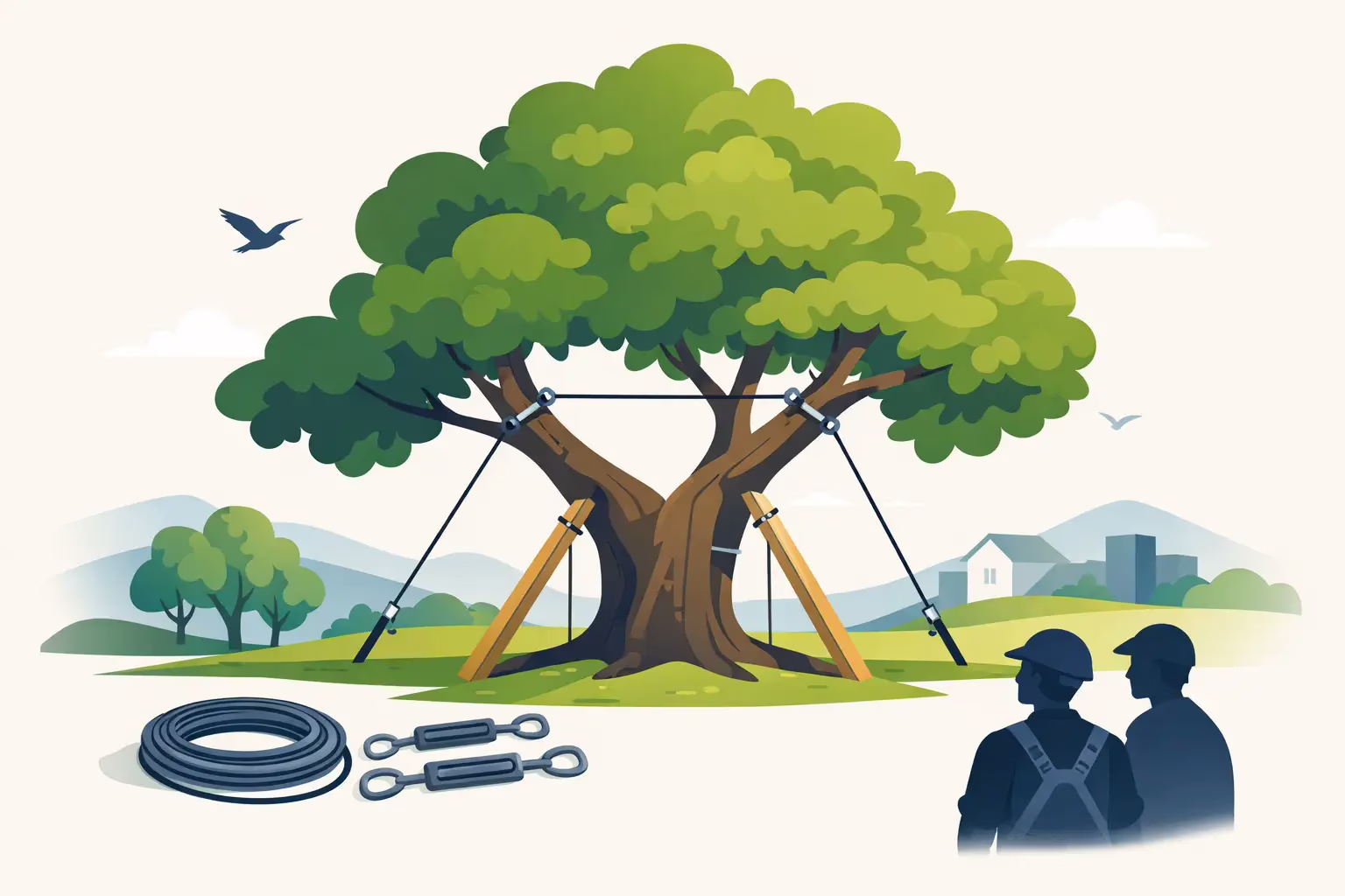 Read more about the article When a Tree Needs Cabling or Bracing