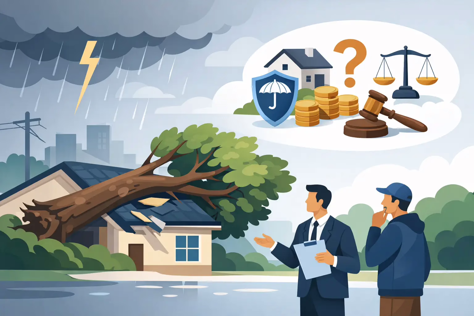 You are currently viewing Who Pays for Fallen Trees After Storm Damage?