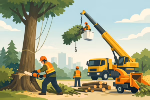 Read more about the article How Professionals Remove Large Trees Safely