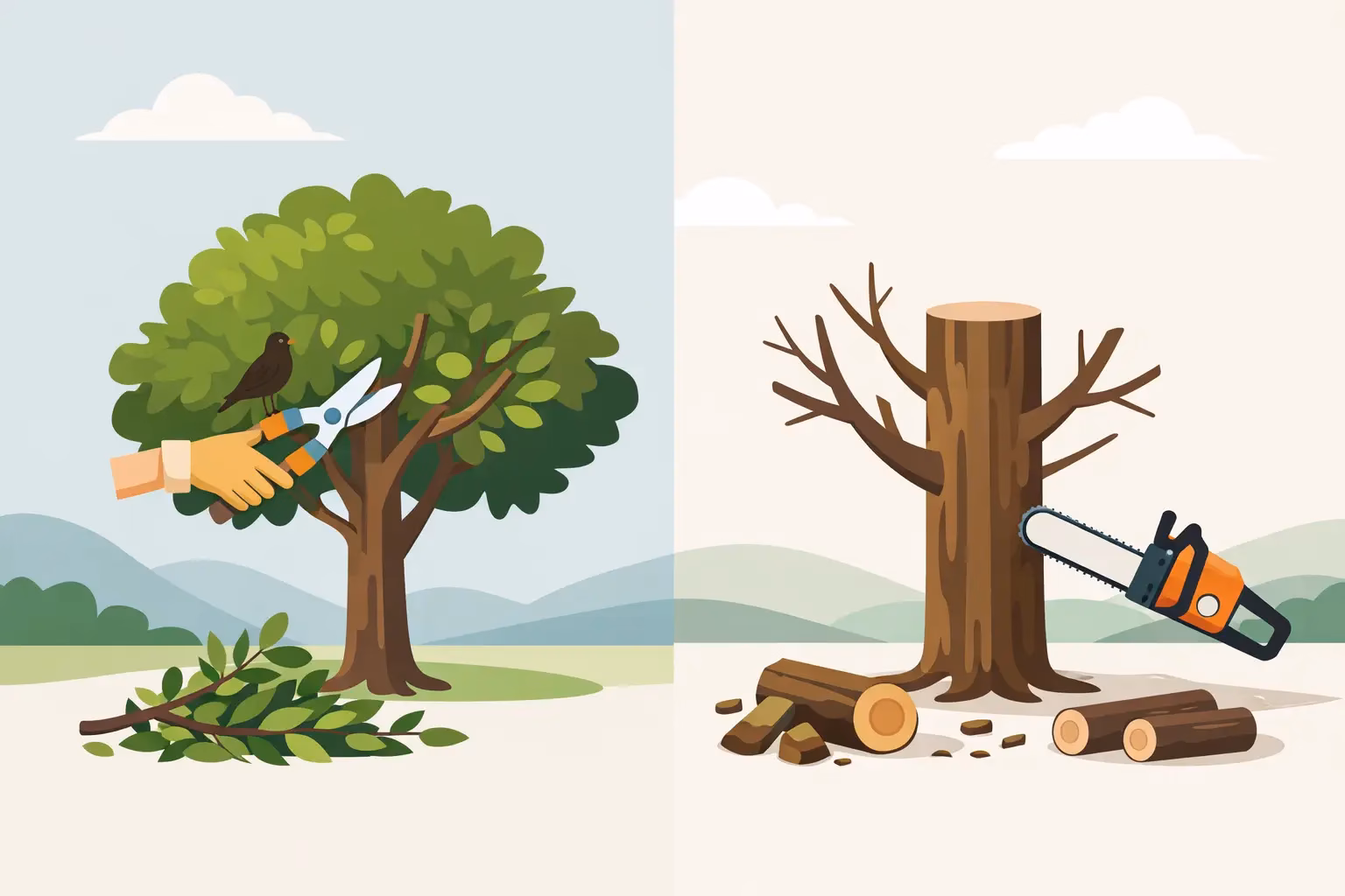 You are currently viewing Pruning Versus Tree Topping Explained