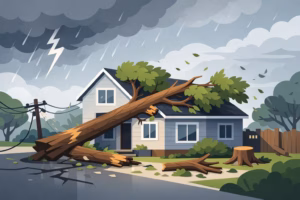 Read more about the article Storm Damage Tree Hazards at Home