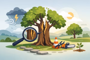 Read more about the article Why Do Trees Split? Causes and Safe Next Steps