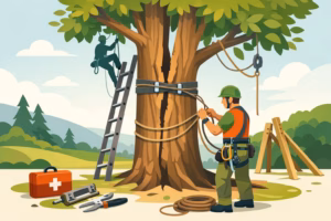Read more about the article Can Arborists Save Split Trees? What to Expect