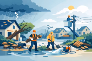 Read more about the article Storm Damage Cleanup Guide for Safer Properties