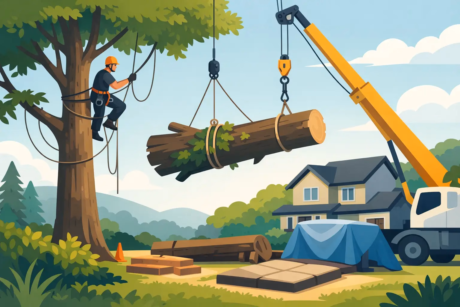 Tree Rigging Methods That Protect Your Property